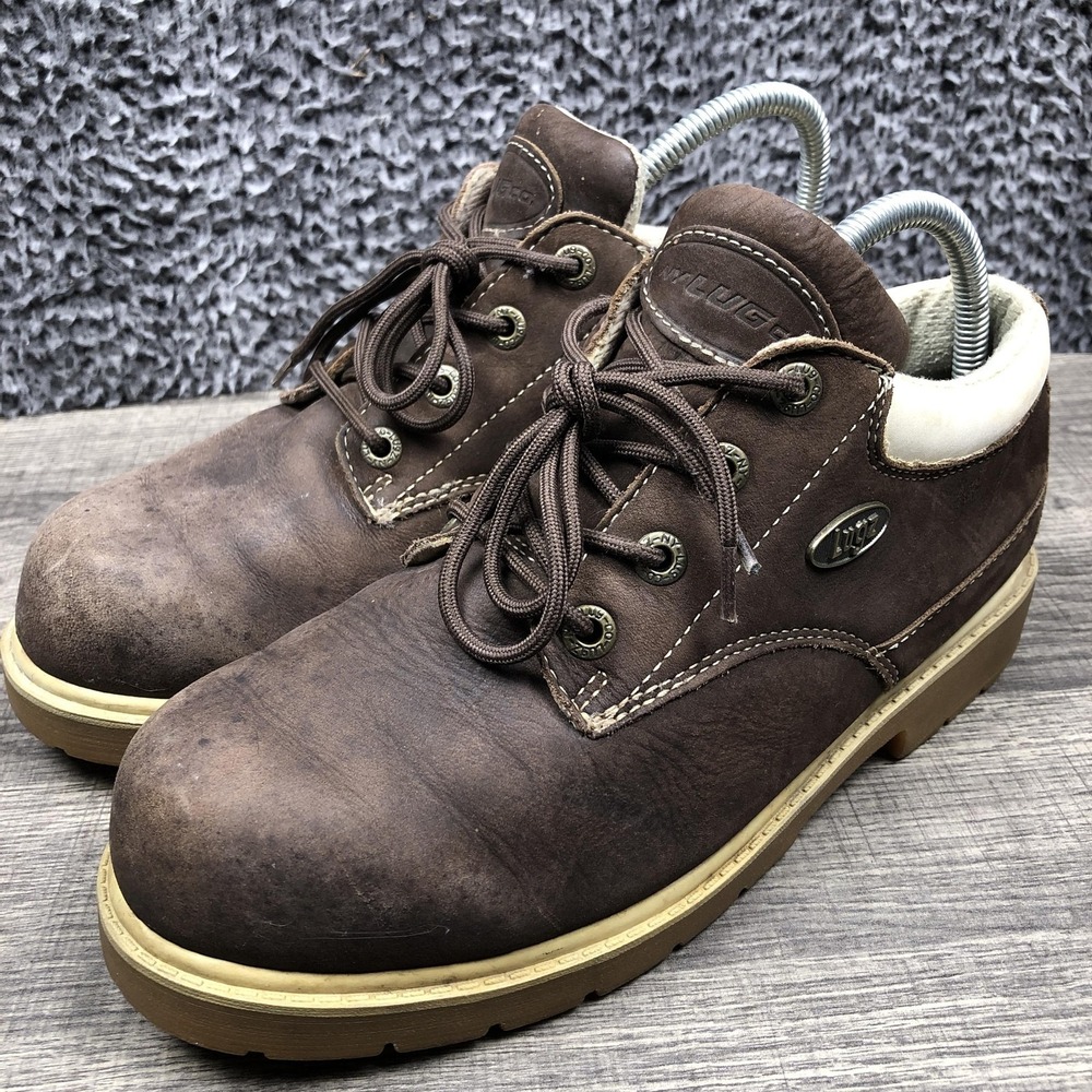 Lugz Shoes Mens Size 8 Brown Leather Oxford Work Casual Low Top‎ MDRLN 2131